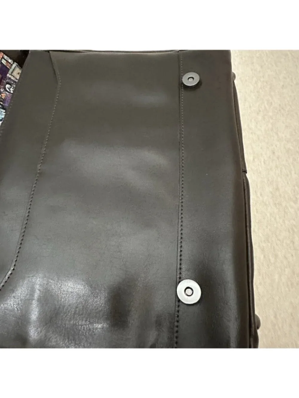 Robert Graham Brown Genuine Leather Messenger Portfolio Laptop/ipad Bag